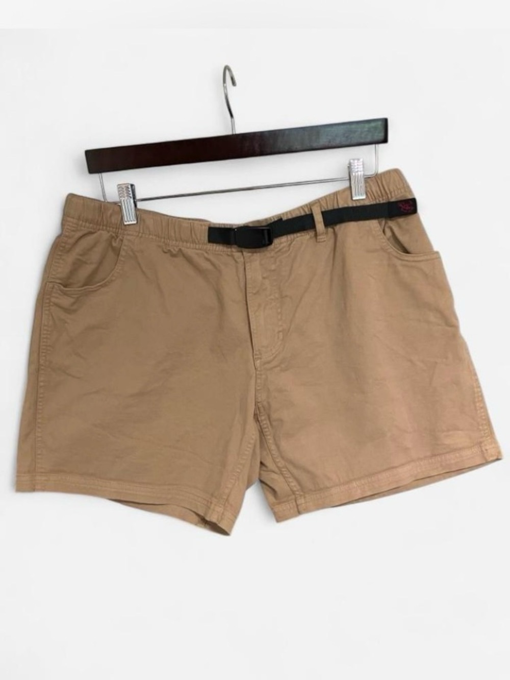 Gramicci Men's Tan Stretch Belted hiking climbing Shorts size XL